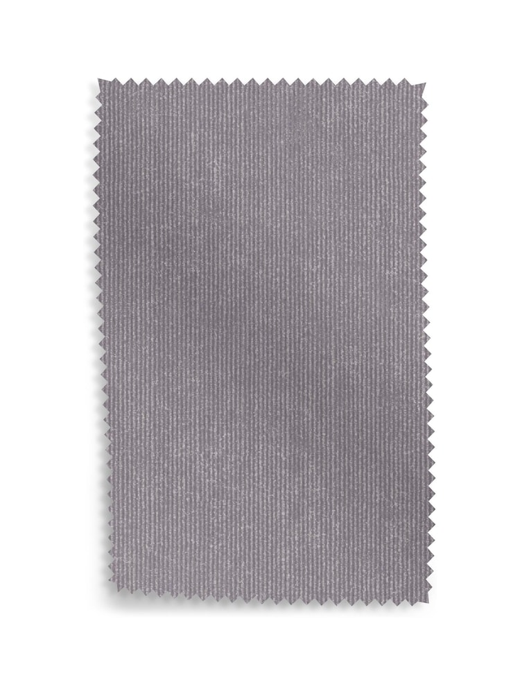 Sosandar Dove Grey Lisbon Fine Cord Upholstery Swatch - Image 1 of 1