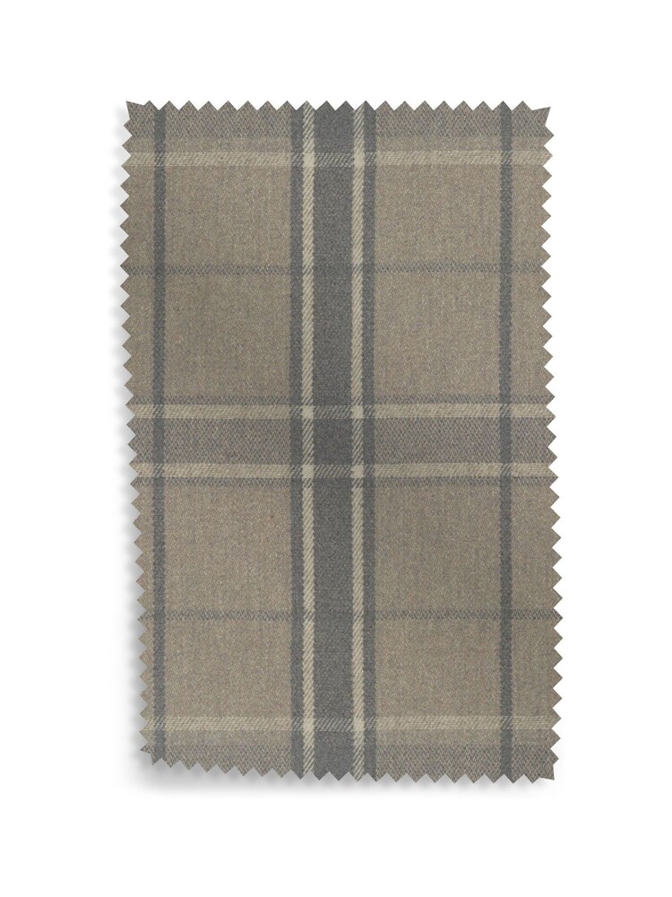Laura Ashley French Grey Longstowe Check Upholstery Swatch - Image 1 of 1