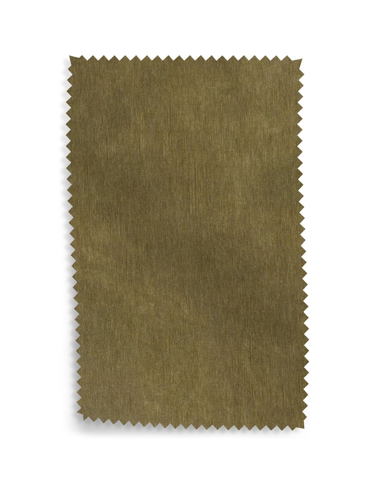 Laura Ashley Olive Green Alwyn Velvet Upholstery Swatch - Image 1 of 1