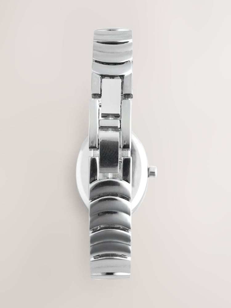 Silver Tone Oval Dial Bracelet Watch - Image 2 of 3