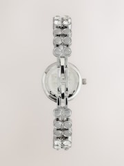 Silver Tone Round Dial Sparkle Strap Bracelet Watch - Image 2 of 3