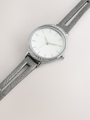 Grey Split Strap Sparkle Dial Watch - Image 4 of 4
