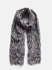 Mint Velvet Black Black Graphic Print Lightweight Scarf - Image 2 of 3