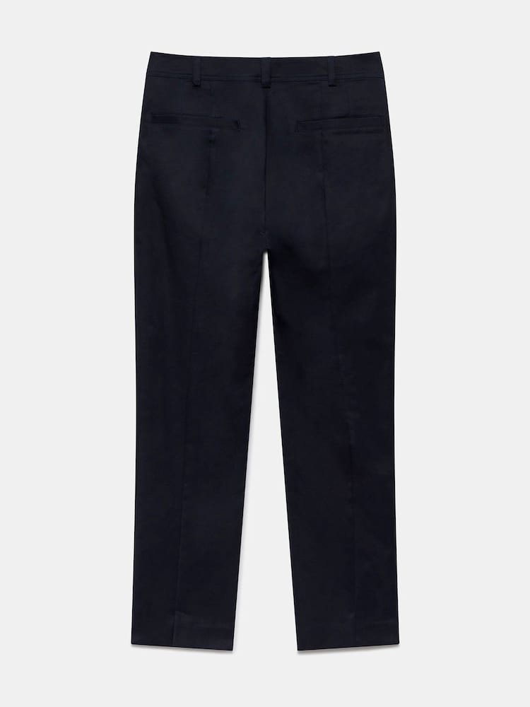 Mint Velvet Blue Cropped Tapered Trousers - Image 7 of 7