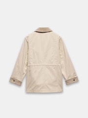 Mint Velvet Cream 100% Cotton Washed Barn Jacket - Image 8 of 8