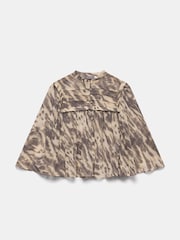 Mint Velvet Cream Animal Print Blouse - Image 6 of 8