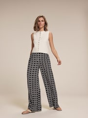 Mint Velvet White Knitted Waistcoat - Image 1 of 8