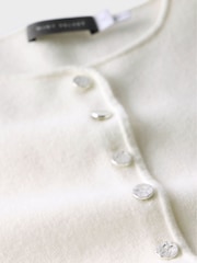 Mint Velvet White Knitted Waistcoat - Image 8 of 8