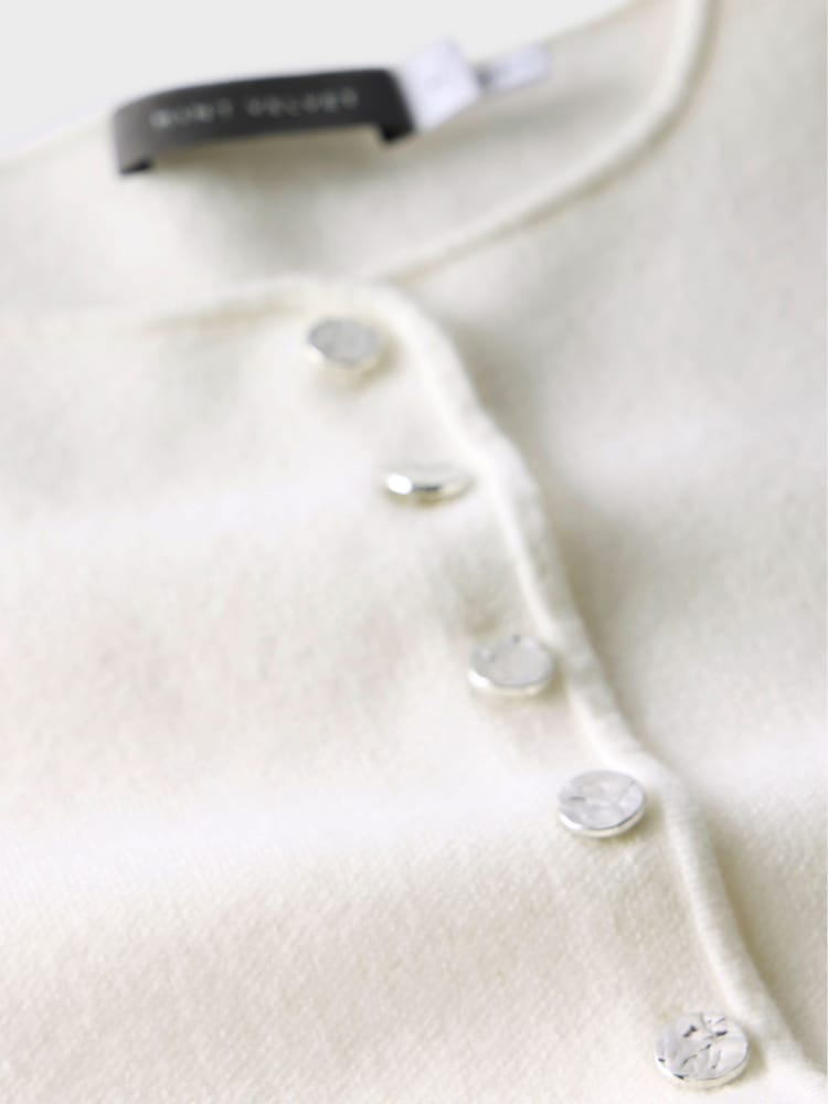 Mint Velvet White Knitted Waistcoat - Image 8 of 8