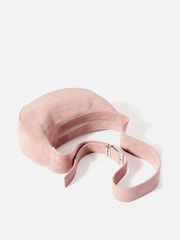 Mint Velvet Pink Pink Suede Sling Bag - Image 3 of 4
