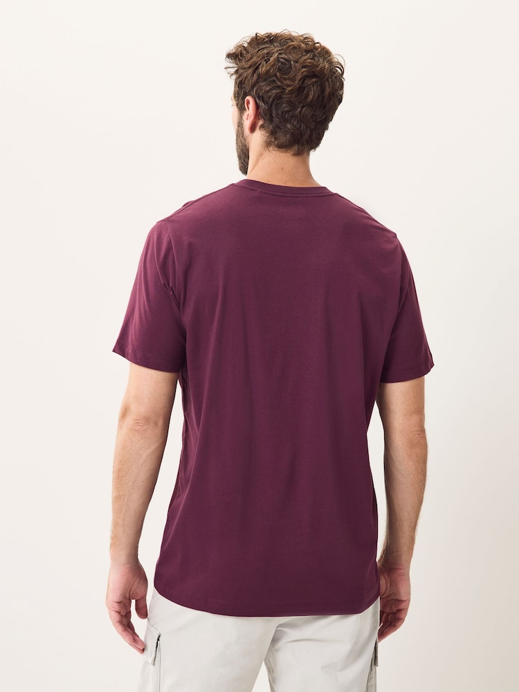 Jack Wolfskin Purple Essential Cotton T-Shirt - Image 2 of 4 Jack Wolfskin Purple Essential Cotton T-Shirt - Image 2 of 4