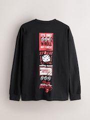 Black Rolling Stones Long Sleeve Licence T-Shirt - Image 1 of 4