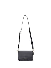 Valentino Bags Black Zero Re Cross-Body Flap Bag - Image 4 of 9