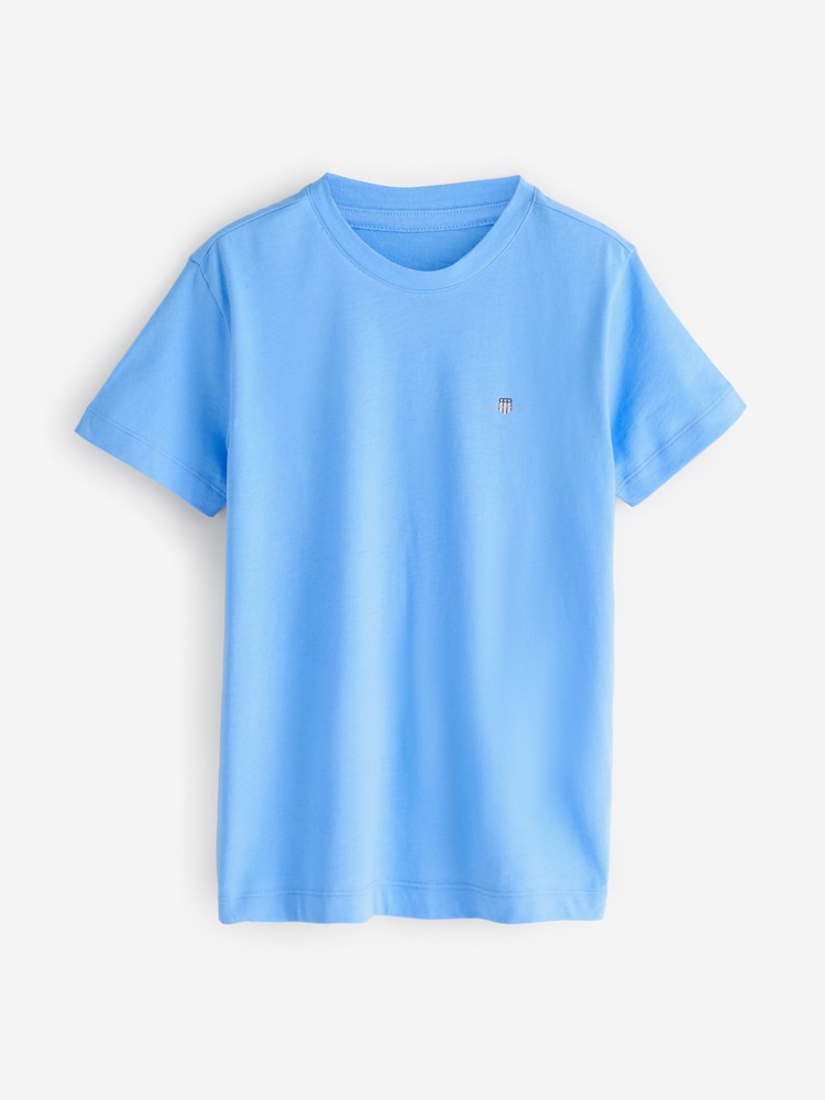 GANT White Crew Neck 100% Cotton T-Shirts 2 Pack - Image 3 of 3