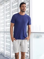 Aspiga Natural Mens 100% Cotton Premium Shorts - Image 2 of 4