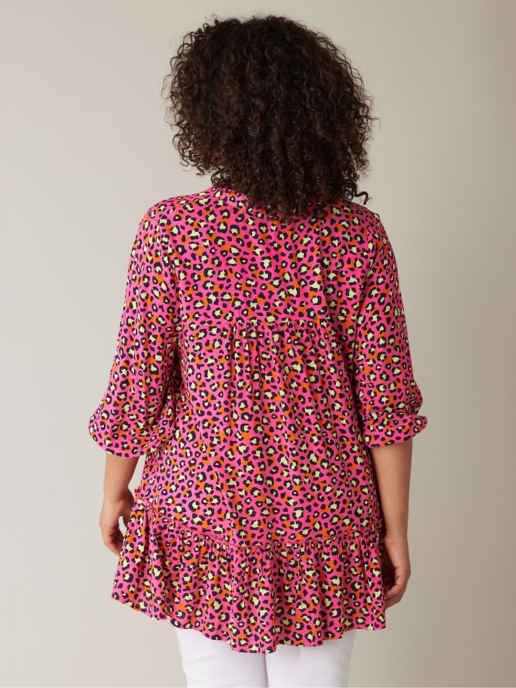 Evans Tie-Neck Frilled Hem Tunic - Bild 4 von 4 Evans Tie-Neck Frilled Hem Tunic - Bild 4 von 4