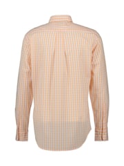 GANT Orange Regular Fit Classic Poplin Gingham 100% Cotton Shirt - Image 2 of 2