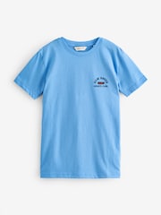 GANT Blue 100% Cotton Graphic T-Shirt - Image 1 of 4