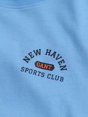 GANT Blue 100% Cotton Graphic T-Shirt - Image 4 of 4