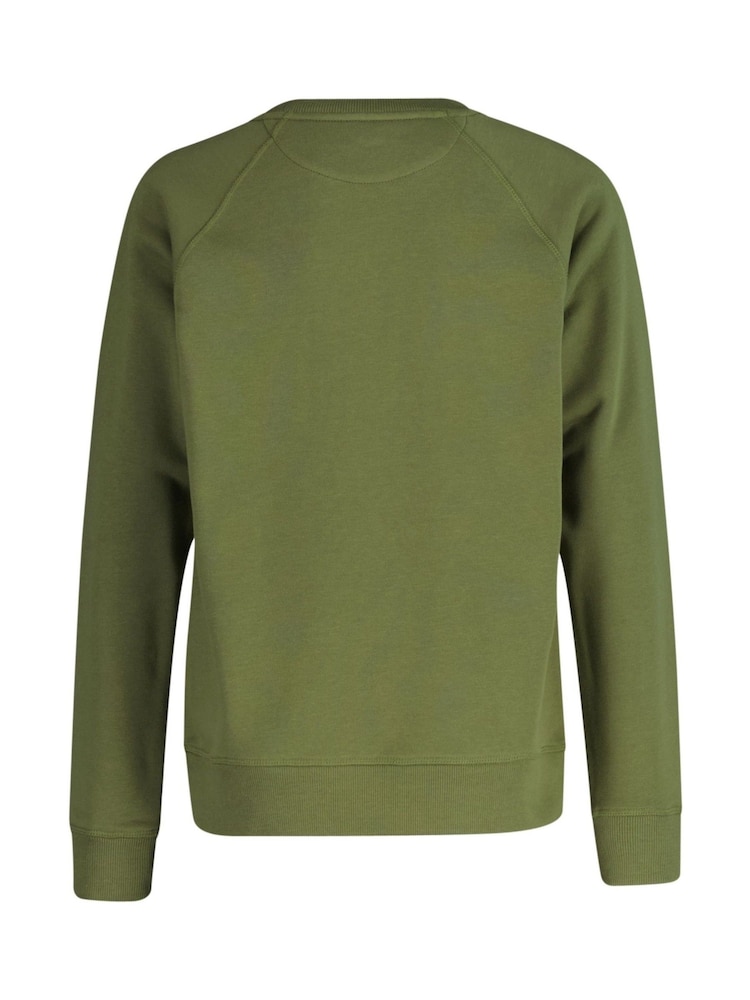 GANT Green Shield Crew Neck Sweatshirt - Image 2 of 4