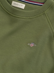 GANT Green Shield Crew Neck Sweatshirt - Image 4 of 4