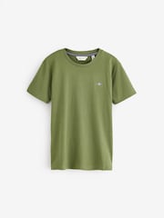 GANT Green 100% Cotton Shield T-Shirt - Image 1 of 1