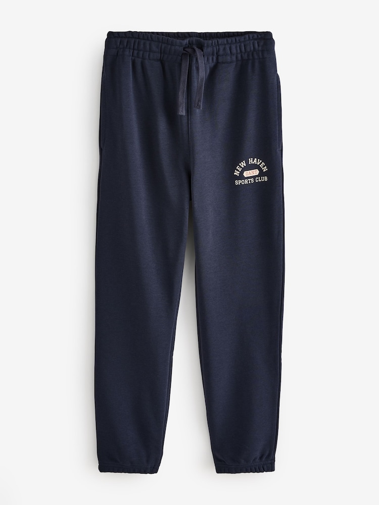 GANT Blue Kids Graphic Sweatpants - Image 1 of 5 GANT Blue Kids Graphic Sweatpants - Image 1 of 5