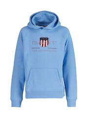 GANT Blue Archive Shield Hoodie - Image 2 of 4