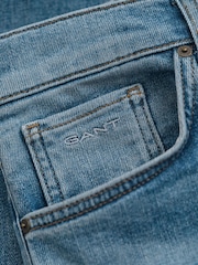 GANT Blue Straight Fit Jeans - Image 4 of 4