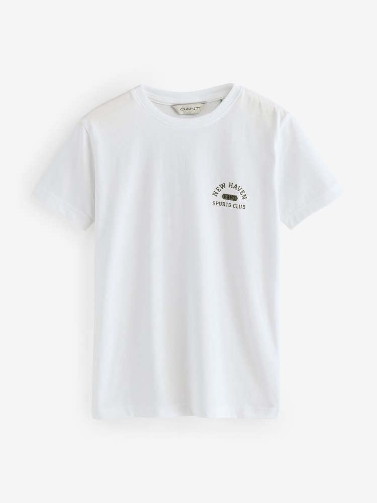 Blanco - GANT 100% Cotton Graphic T-Shirt - Imagen 2 de 4