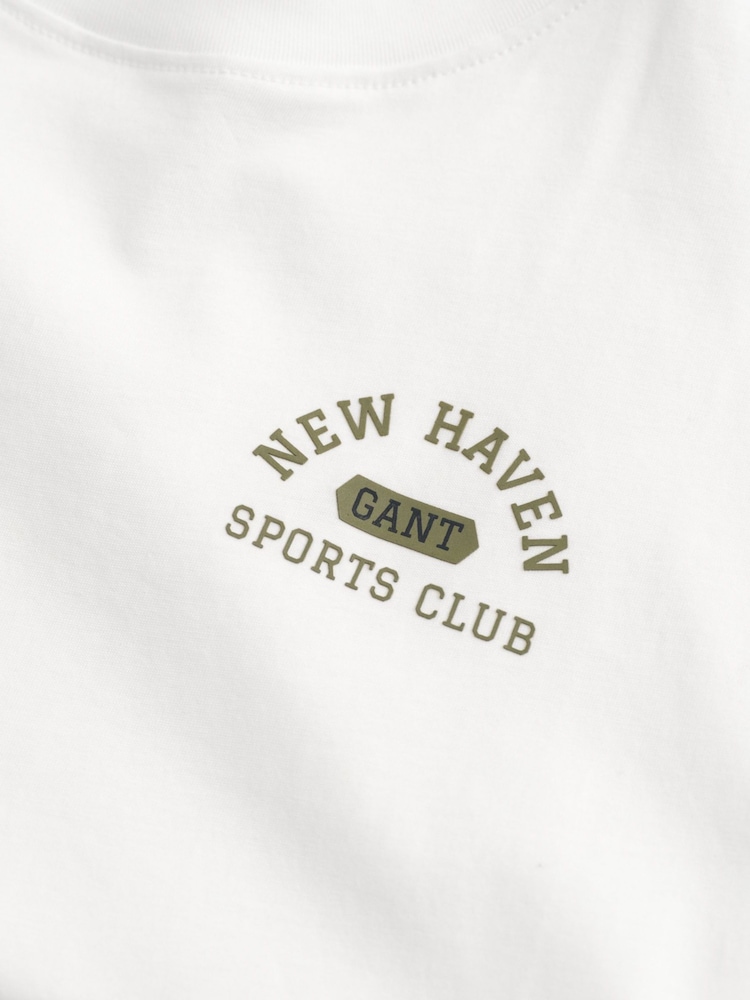 Blanco - GANT 100% Cotton Graphic T-Shirt - Imagen 4 de 4