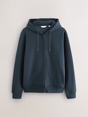 Black/Navy Blue Cotton-Rich Jersey Zip Up Hoodies 2 Pack - Image 13 of 16