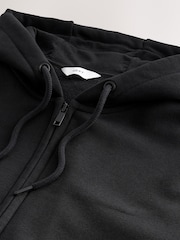 Black/Navy Blue Cotton-Rich Jersey Zip Up Hoodies 2 Pack - Image 14 of 16