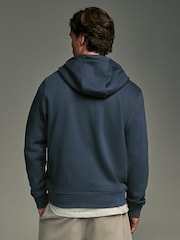 Black/Navy Blue Cotton-Rich Jersey Zip Up Hoodies 2 Pack - Image 3 of 16