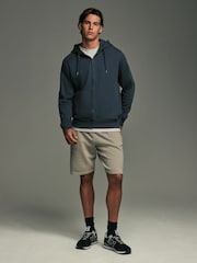 Black/Navy Blue Cotton-Rich Jersey Zip Up Hoodies 2 Pack - Image 5 of 16