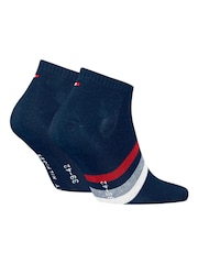 Tommy Hilfiger Blue Trainer Socks 2 Pack - Image 2 of 2