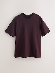 Navy/Green/Burgundy Red/Yellow/Slate/Blue Regular Fit Essential Cotton T-Shirts 6 Pack - Image 10 of 15
