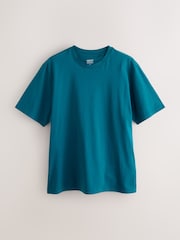 Navy/Green/Burgundy Red/Yellow/Slate/Blue Regular Fit Essential Cotton T-Shirts 6 Pack - Image 13 of 15