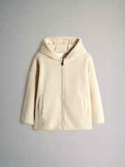 The Set Black/Cream 2 Pack Borg Fleece Zip Through Hoodies - Image 2 of 5