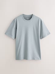 Blue/Black/Orange/Green/Grey/Ecru White Regular Fit Essential Cotton T-Shirts 6 Pack - Image 2 of 9