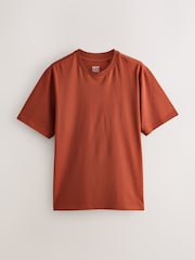 Blue/Black/Orange/Green/Grey/Ecru White Regular Fit Essential Cotton T-Shirts 6 Pack - Image 3 of 9