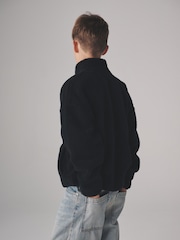 The Set Black/Green 2 Pack Borg Fleece Quarter Zip Jumpers - Image 7 of 13