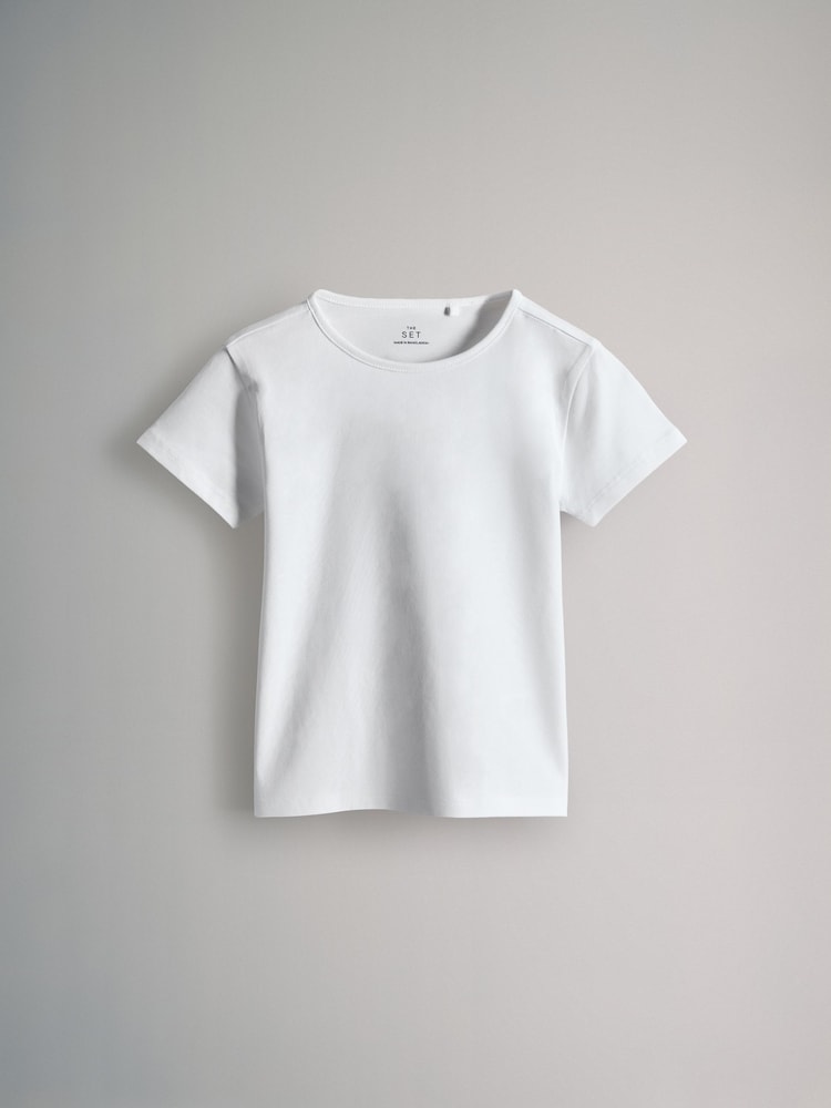 The Set Black/Grey 5 Pack Short Sleeve Crew Neck T-Shirts - Image 2 of 8