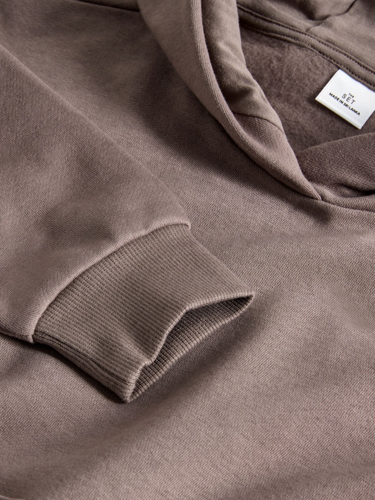 The Set Black/Brown/Cream 4 Pack Relaxed Hoodies - Image 6 of 6 The Set Black/Brown/Cream 4 Pack Relaxed Hoodies - Image 6 of 6