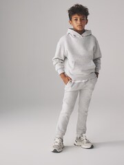 The Set Navy/Grey Marl 2 Pack Hoodie and Cuffed Joggers Tracksuit Sets - Image 2 of 5