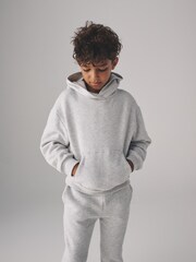 The Set Navy/Grey Marl 2 Pack Hoodie and Cuffed Joggers Tracksuit Sets - Image 5 of 5