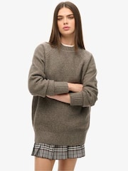 Braun - Superdry Oversized Chunky Raglan Jumper - Bild 1 von 1