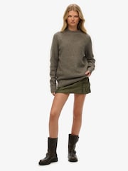 Castanho - Superdry Raglan Grosso e Grande Jumper - Imagem 4 de 6