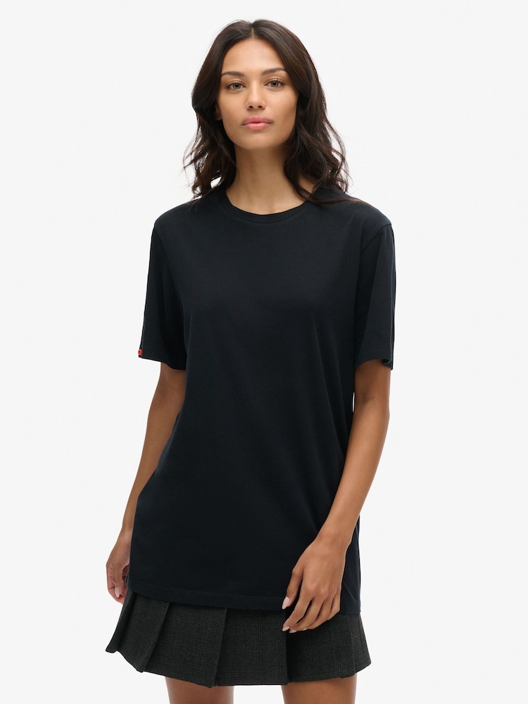 Superdry Oversized 100% Cotton Classic Essential T-Shirt - Imagen 1 de 6