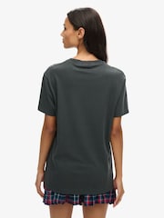 Superdry Black Oversized Essential Washed Pocket T-Shirt - Image 2 of 4